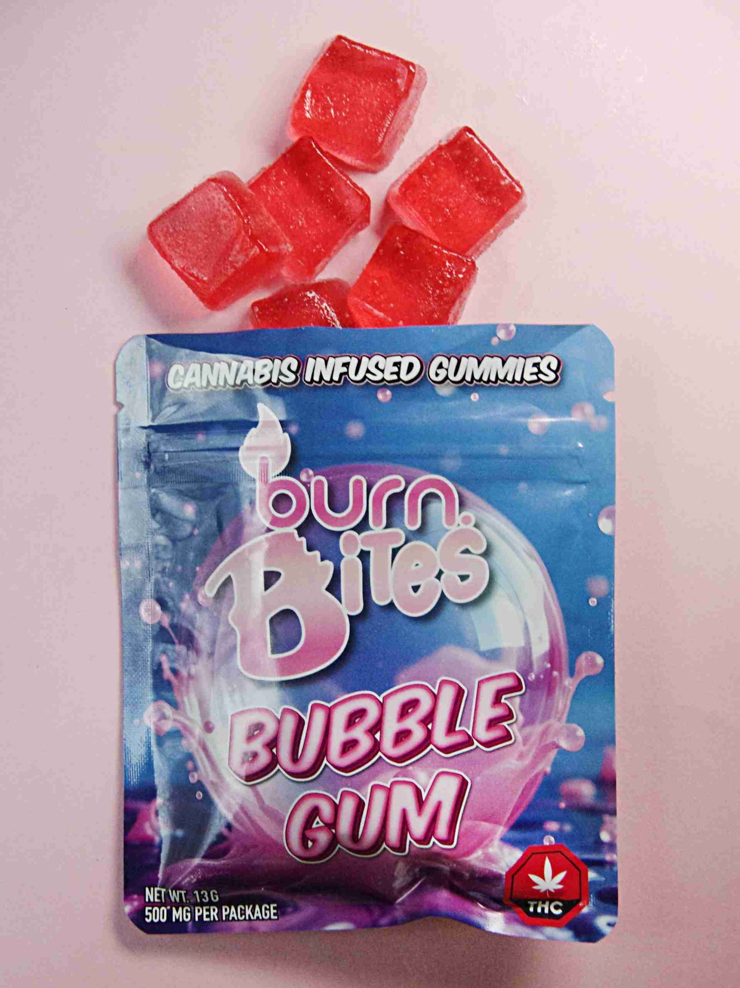 Burn Bites – Bubblegum 500mg (50mg x 10)