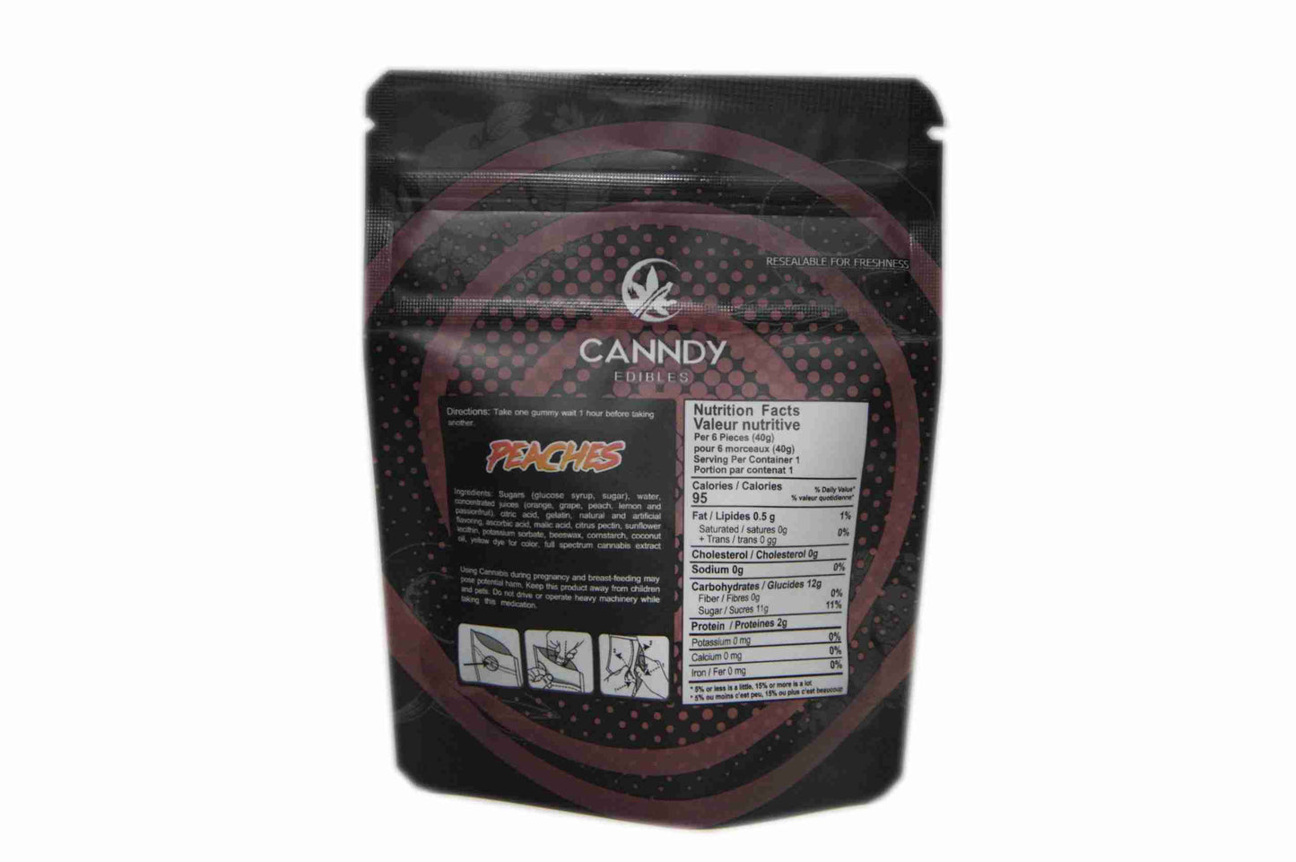 Canndy Edibles – (300mg THC) Gummies Peaches