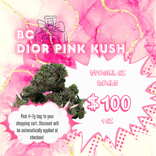 Dior Pink Kush 38% THC | Exotic LSO | Indica - 7g