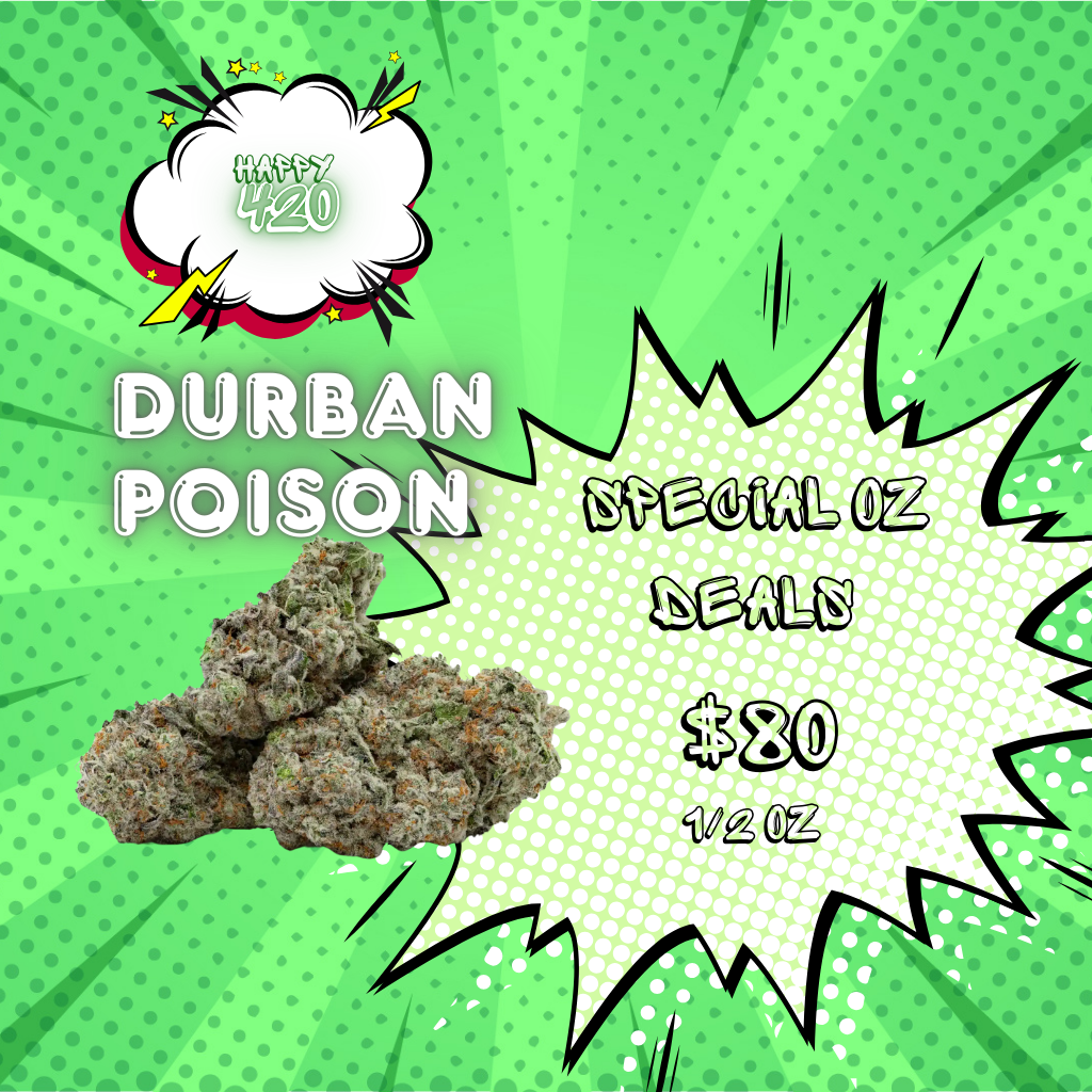 BC Durban Poison 38% THC | Exotic LSO | Sativa - 3.5g