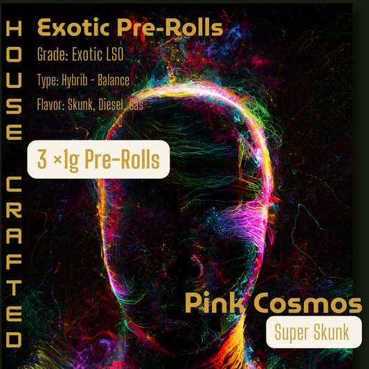 Pink Cosmos | 3 × 1g Exotic Pre-Rolls