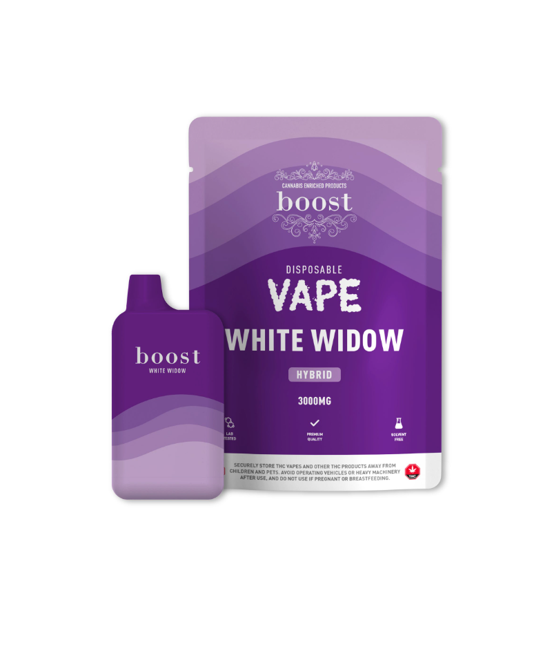 Boost Disposable THC Vape Cartridges – White Widow 3g