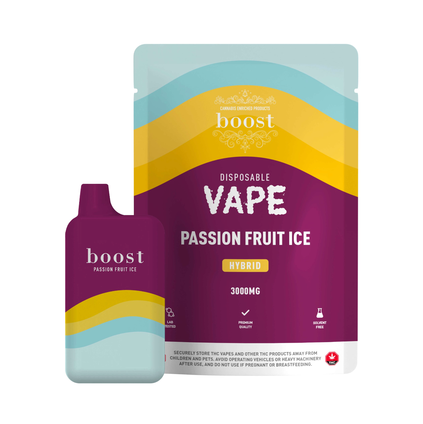 Boost Disposable THC Vape Cartridges – Passion Fruit Ice 3g