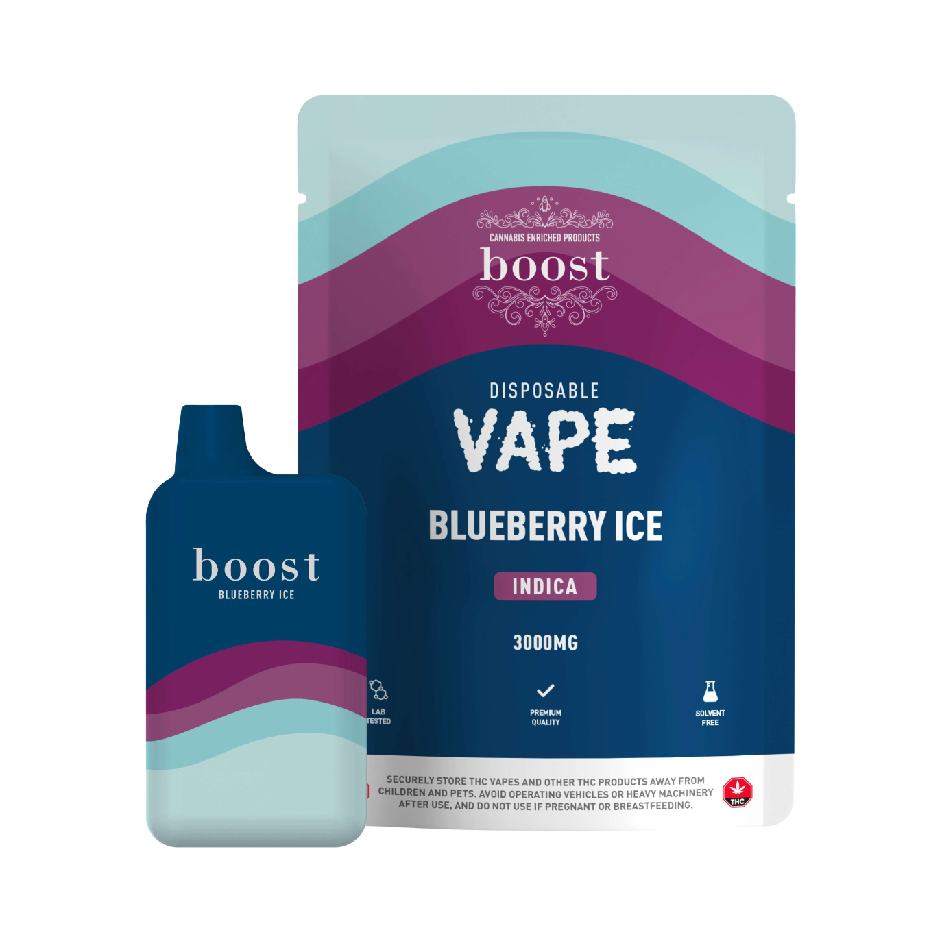 Boost Disposable THC Vape Cartridges – Blueberry Ice 3g