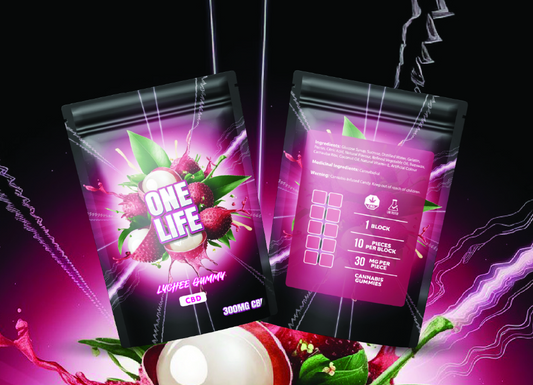 One Life Edibles – Lychee Gummy – 300mg CBD