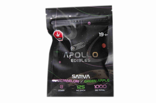 Apollo Edibles – Watermelon/Green Apple Shooting Stars 1000mg THC Sativa
