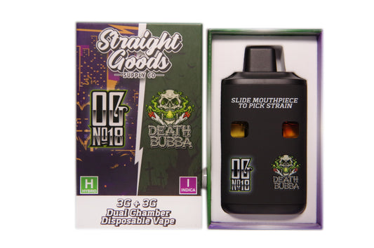 * Straight Goods Dual Chamber Vape – OG #18 + Death Bubba (3 Grams + 3 Grams)