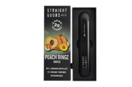 Straight Goods 2 GRAM Disposables – Peach Rings (Indica)